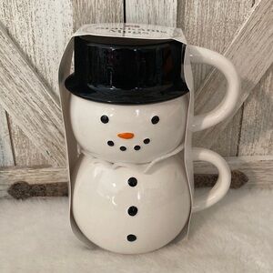 Target BP Christmas 2023 Snowman Stackable Mugs
